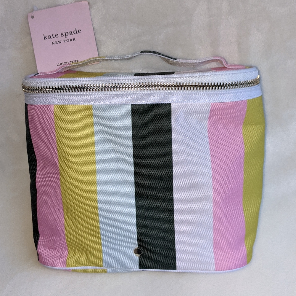 NWT Kate Spade striped lunch box